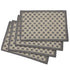 Artisan Hand Loomed Placemat - Gray Dots - 14" x 19" - Set of 4 - ARCADIA HOME